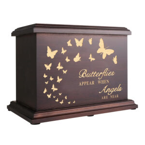 Memorial Urns for Human Ashes Adult  Wooden Box and Casket for Ashes Men Women Child Large Burial Funeral Urns