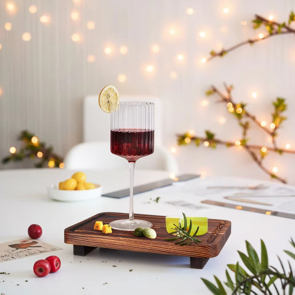 Farmhouse Bathroom Counter Organizer Wood Risers Display Pedestal Stand Small Kitchen Countertop Trays Decorative Wooden Dish Soap Dispenser Holder for Bathroom Decor - Image 7