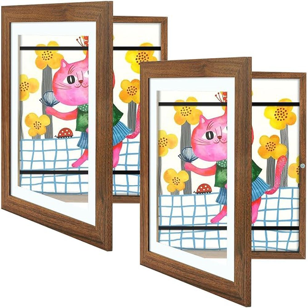Art Wood Frames 10x12.5 Kids Art Picture Frames Front-Opening Design for Great Schoolwork Home Office Children's