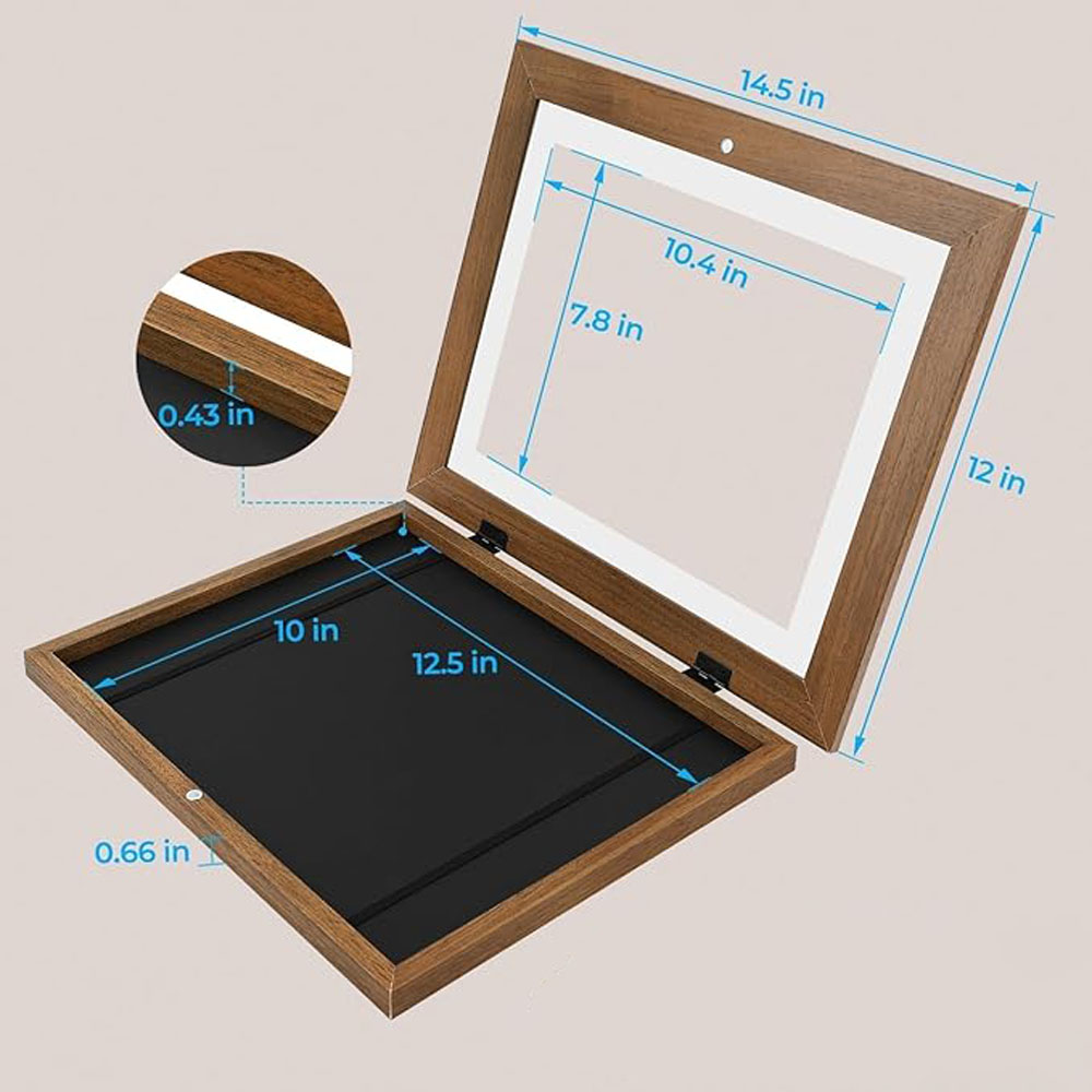 Art Wood Frames 10x12.5 Kids Art Picture Frames Front-Opening Design for Great Schoolwork Home Office Children's - Image 4