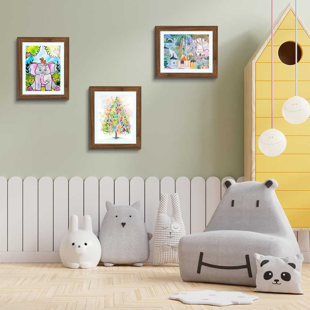 Art Wood Frames 10x12.5 Kids Art Picture Frames Front-Opening Design for Great Schoolwork Home Office Children's - Image 5