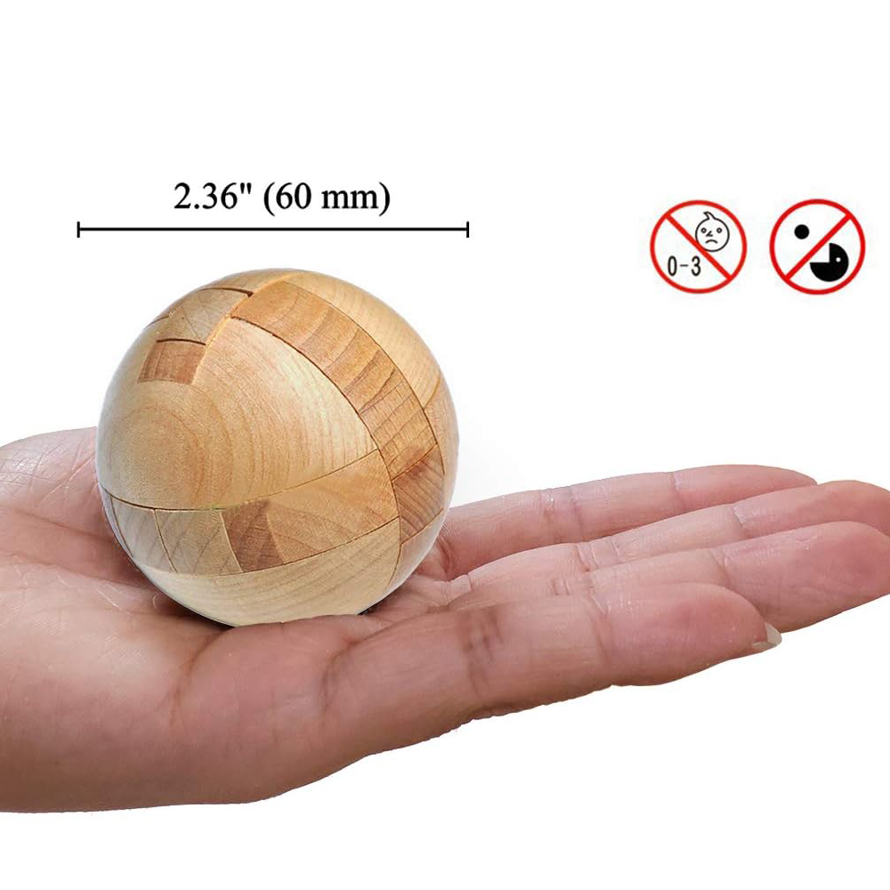 3D Wooden Puzzles Brain Teasers for Adults Interlocking Mechanical Handheld Mind Logic Puzzles Gift for Christmas and Birthdays wooden Puzzles Luban Lock - Image 4