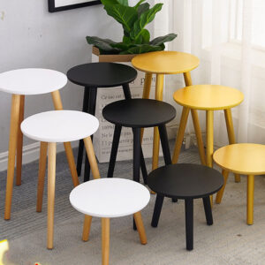 Minimalist Wood Side Table - Multi-Purpose Accent Table for Living Room, Bedroom, Office & Balcony