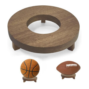 Wooden Basketball Stand Holder for Display Ball stand holder Wood display stand for basketball football crystal