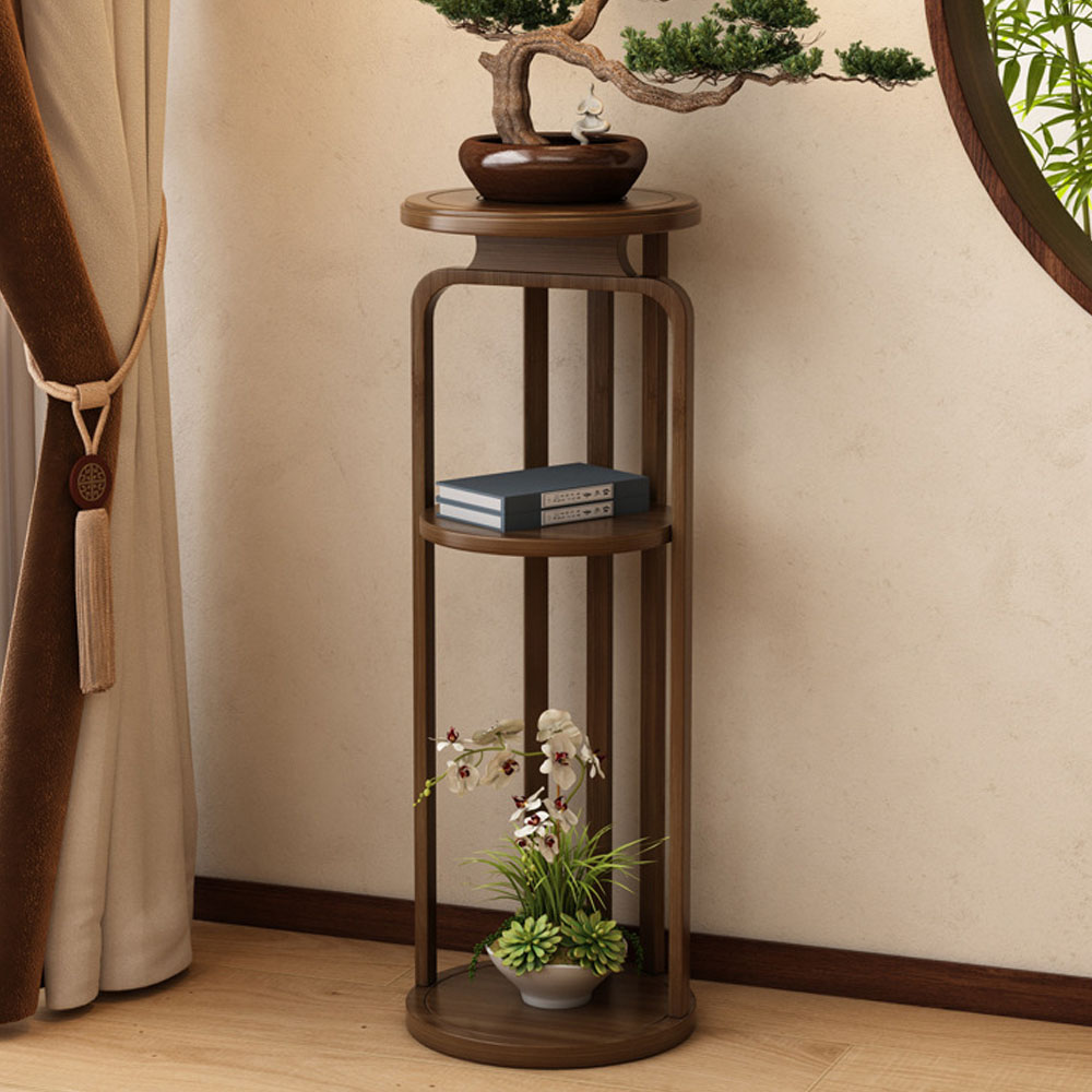 Bamboo plant stands for indoor plant holder stand wood plant stand Modern Flower Plant Shelf Holder - Image 6