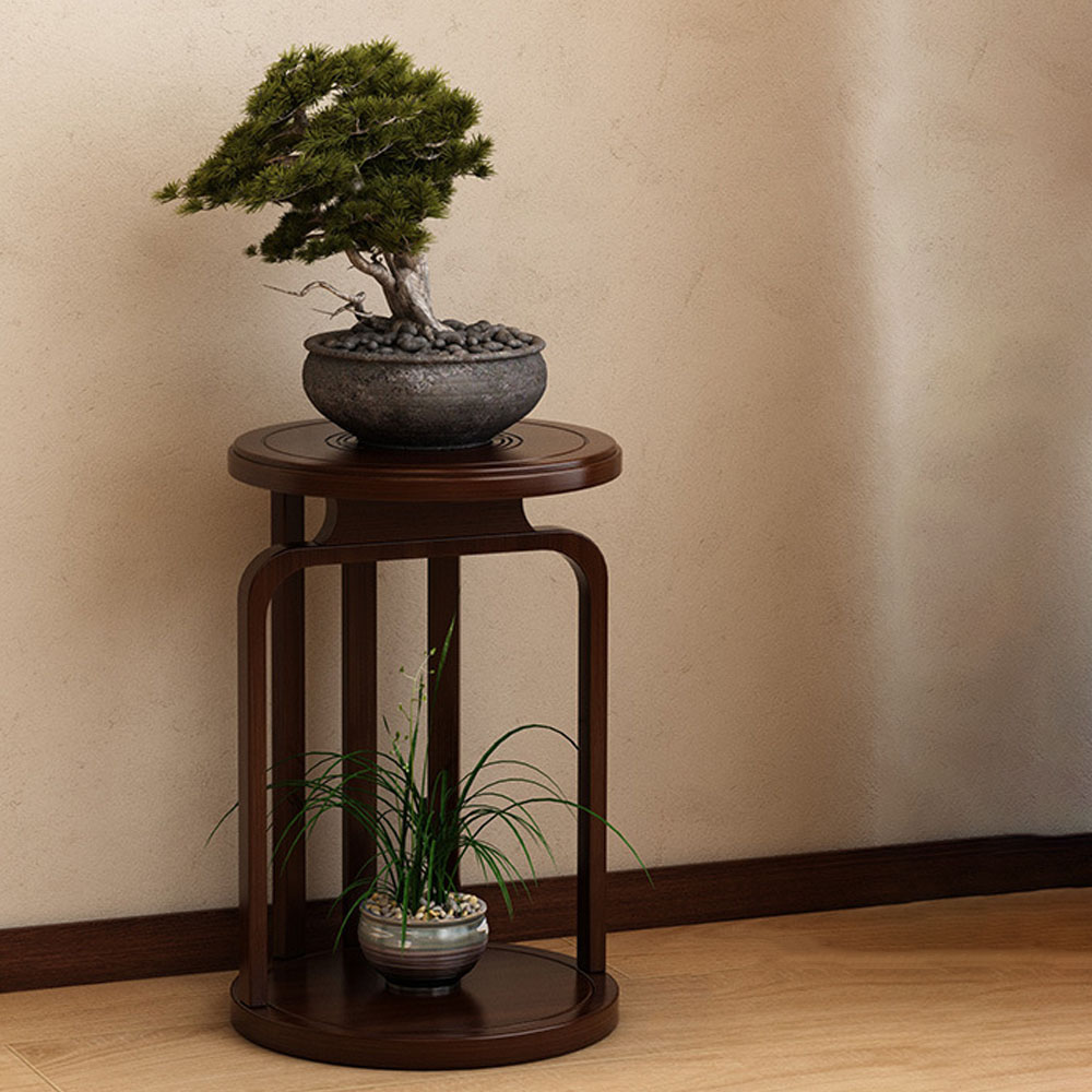 Bamboo plant stands for indoor plant holder stand wood plant stand Modern Flower Plant Shelf Holder - Image 3