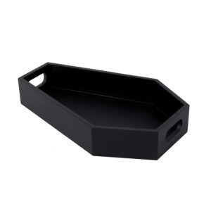 Coffin Tray Wooden Serving Tray Coffin Shape Serving Tray Spooky Gothic Home Decor Halloween decor coffin shaped mailer box Witchy Home Decor